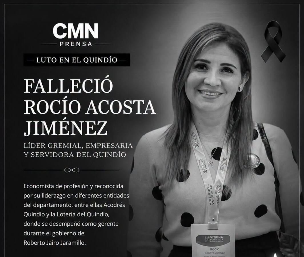 LUTO EN EL QUINDÍO: FALLECIÓ ROCÍO ACOSTA JIMÉNEZ.