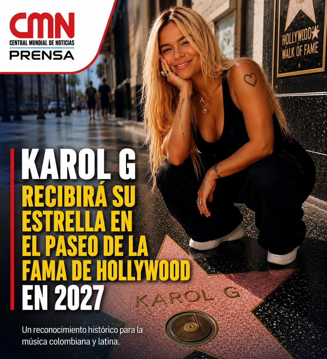 EN EL PASEO DE LA FAMA DE HOLLYWOOD EN 2027.