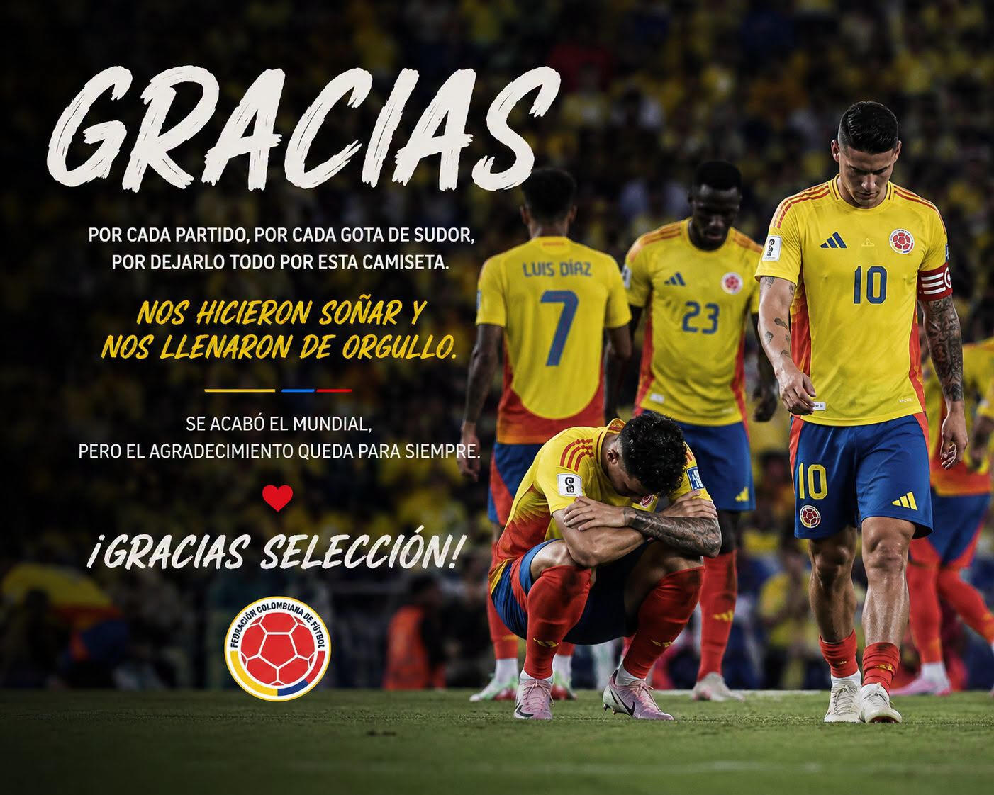GRACIAS, SELECCIÓN COLOMBIA. 🇨🇴 ANUNCIÓ INFORMES SEMANALES AL PAÍS